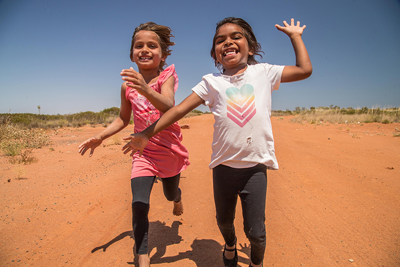 Kids running